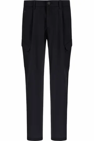 HERNO Broeken, Heren, Zwart, XL, Nylon, Zwarte Cargo Broek Stijlvolle Pasvorm