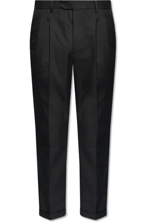 AllSaints Broeken, Heren, Zwart, W31, Katoen, Geplooide broek Tallis