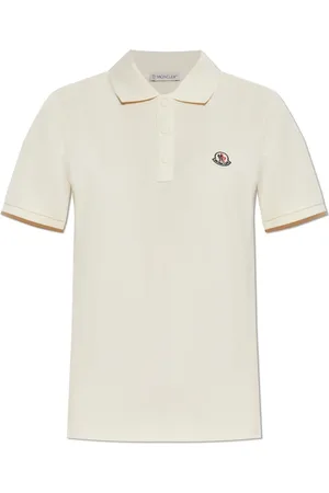 Moncler Tops, Dames, , L, Katoen, Polo met korte mouwen