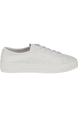 santoni Schoenen, Heren, Wit, 42 1/2 EU, Gesp Lage Top Sneakers