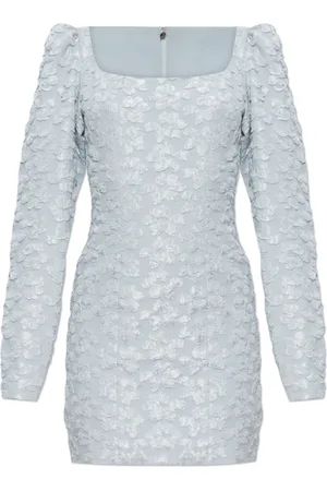 ROTATE Kleedjes, Dames, Blauw, XS, Polyester, Jurk met lange mouwen