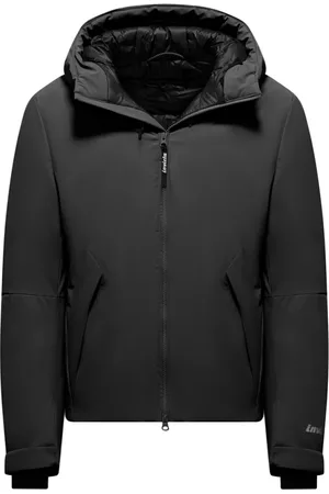 Invicta Jassen, Heren, Zwart, XL, Zwarte Vaste Capuchon Jas