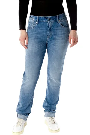Replay Jeans, Dames, Blauw, W26 L32, Slim-fit Boyfriend Jeans