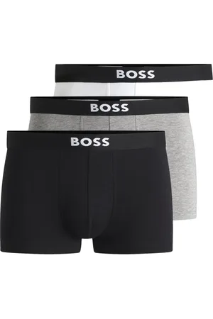 HUGO BOSS Ondergoed, Heren, Veelkleurig, XL, Katoen, Elastische Katoenen Boxer Trunk Set