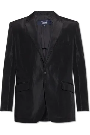 Comme des Garçons Jassen, Heren, Zwart, XS, Linnen, Blazer met linnen afwerking