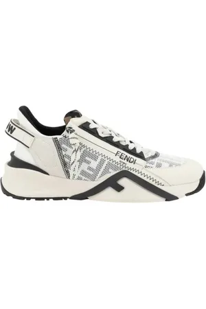 Fendi Schoenen, Heren, Wit, 44 EU, Leer, Flow Sneakers