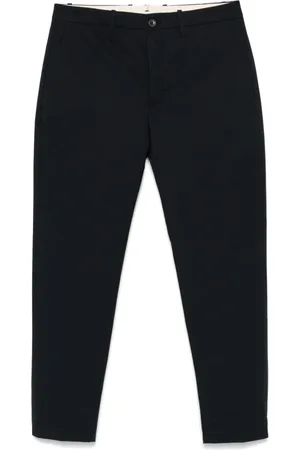 Nine In The Morning Broeken, Heren, Blauw, L, Blauwe Broek met Voorknoopsluiting