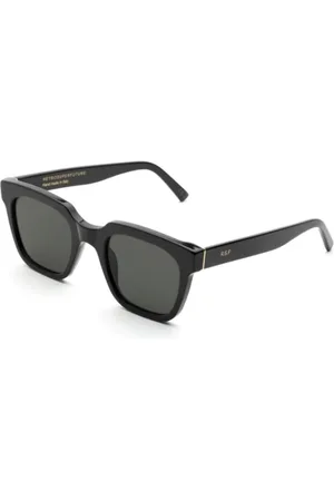 Retrosuperfuture Accessoires, unisex, Zwart, ONE Size, Zwarte Stijlvolle Zonnebril