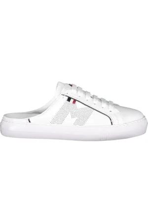 Moncler Schoenen, Dames, Wit, 36 EU, Leer, Leren Sneakers