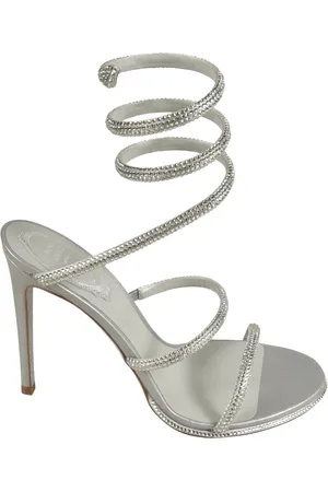 RENE CAOVILLA Schoenen, Dames, Grijs, 37 EU, Elegante Platte Schoenen
