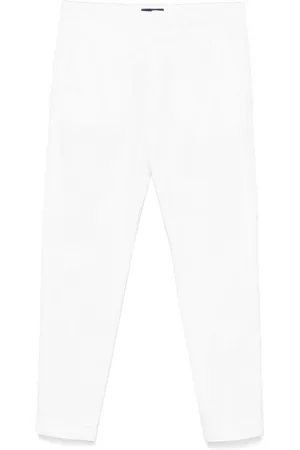FAY Broeken, Heren, Wit, W33, Witte Broek met Voorknoopsluiting