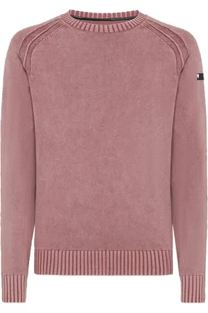 RRD Sweatshirts & Hoodies, Heren, Roze, M, Katoen, Cotton Techno Wash Ronde Gebreide Trui
