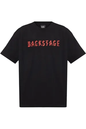 44 Label Group Tops, Heren, Zwart, S, Katoen, Backstage T-shirt