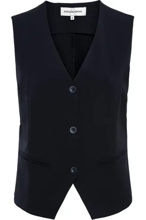 &Co Woman Jassen, Dames, Blauw, 2Xl, Navy Travel Gilet