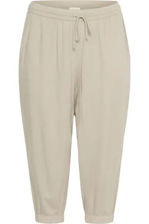 Kaffe Broeken, Dames, , 6Xl, Veergrijze Capri Broek