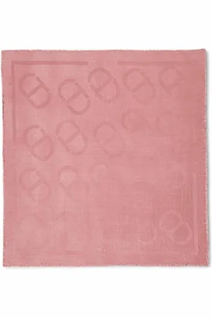 Twin-Set Accessoires, Dames, Roze, ONE Size, Ovaal Roze Sjaal