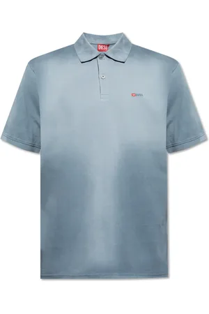 Diesel Tops, Heren, Blauw, S, Katoen, Polo met logo T-Rejust-R3