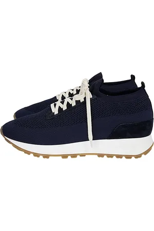 ELEVENTY Schoenen, Heren, Blauw, 42 EU, Suède, Gebreide en Suède Hardloopsneakers