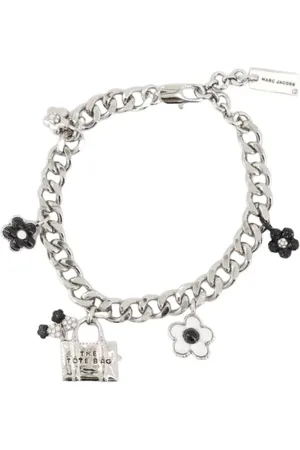 Marc Jacobs Accessoires, Dames, Grijs, ONE Size, Daisy Ballon Bedelarmband