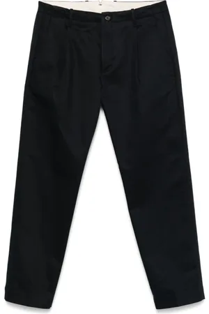 Nine In The Morning Broeken, Heren, Blauw, XL, Blauwe Broek met Voorknoopsluiting