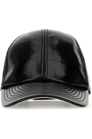 Courrèges Accessoires, Heren, Zwart, S, Zwarte Vinyl Baseballpet