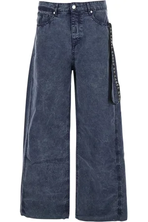 44 Label Group Jeans, Heren, Grijs, M, Denim, Grijze Denim Jeans met Strikdetail