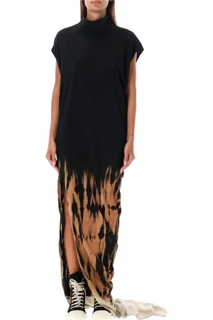 Rick Owens Kleedjes, Dames, Zwart, S, Katoen, Edfu T Jurk