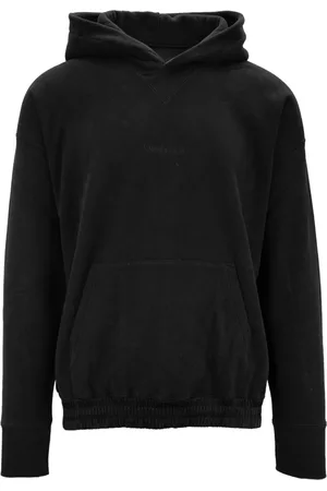 Saint Laurent Sweatshirts & Hoodies, Heren, Zwart, L, Katoen, Hoodie met geborduurd logo