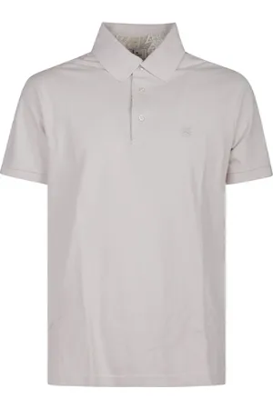 Etro Tops, Heren, Wit, XL, Polo Shirt met Print en Korte Mouwen