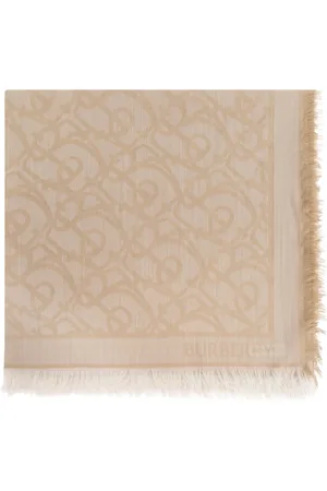 Burberry Accessoires, unisex, , ONE Size, Wol, Wollen sjaal met logo