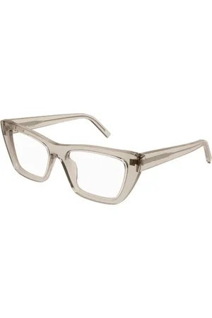 Saint Laurent Accessoires, unisex, Grijs, ONE Size, Mica Opt Zonnebril