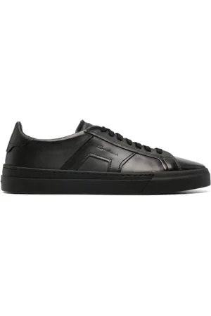 santoni Schoenen, Heren, Zwart, 40 EU, Zwarte Dubbele Gesp Schoen