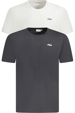 Fila Tops, Heren, Veelkleurig, L, Katoen, Logo Katoenen T-shirt Pak