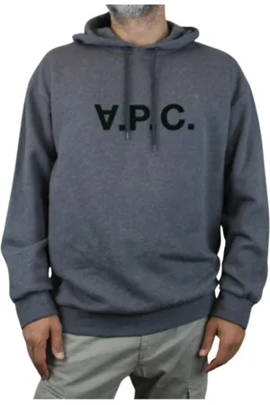 A.P.C. Sweatshirts & Hoodies, Heren, Grijs, L, Katoen, Hooded Sweatshirt