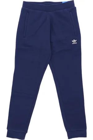 adidas Broeken, Heren, Blauw, L, Katoen, Night Indigo Fleece Trainingsbroek