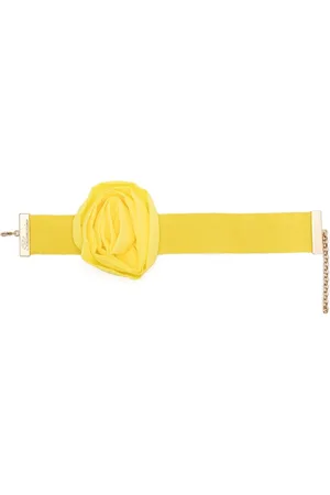 BLUMARINE Accessoires, Dames, Geel, ONE Size, Gele Citroen Kreeftklauw Hanger Ketting