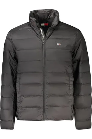 Tommy Hilfiger Jassen, Heren, Zwart, XL, Nylon, Zwarte Lichtgewicht Isolerende Jas met Zakken
