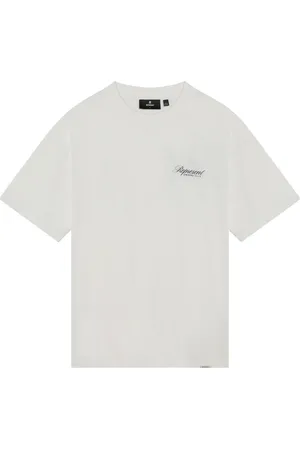 Represent Tops, Heren, Wit, XL, Katoen, T-shirt met korte mouwen en ronde hals