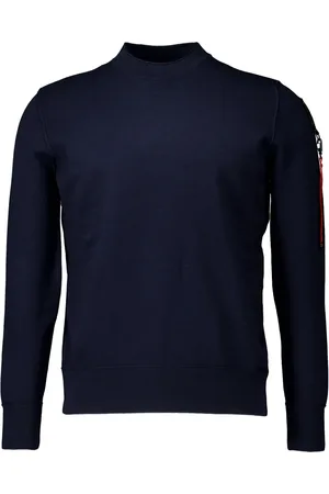 Parajumpers Truien, Heren, Blauw, XL, Stijlvol Donkerblauw Braw Sweater