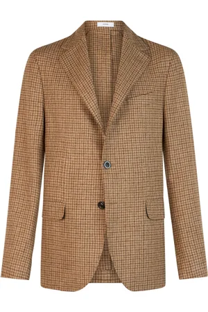 Boglioli Jassen, Heren, , S, Flanellen micro-ruit Dover jas