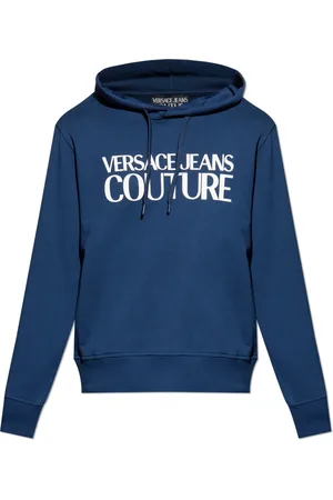 VERSACE Sweatshirts & Hoodies, Heren, Blauw, 2Xl, Katoen, Sweatshirts & Hoodies