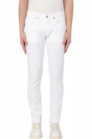 Dondup Jeans, Heren, Wit, W35, Katoen, George Katoenmix Broek