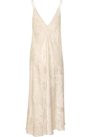 Soaked in Luxury Kleedjes, Dames, , L, Polyester, Elegant Metallic Print Strap Jurk