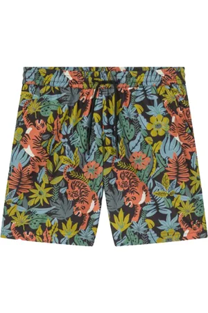 A.P.C. Badkleding, Heren, Veelkleurig, S, Nylon, Tropical Printed Short Bobby S