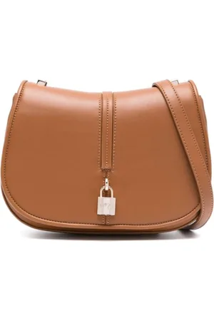 V°73 Tassen, Dames, Bruin, ONE Size, Artemisia Leren Schoudertas