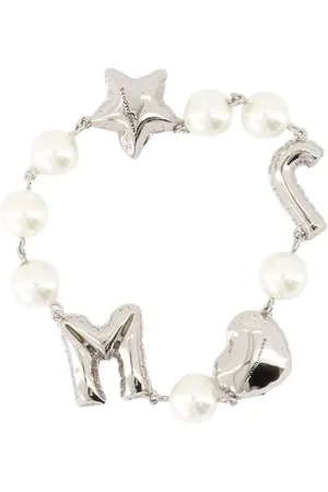 Marc Jacobs Accessoires, Dames, Grijs, ONE Size, Zilveren Ballon Armband - Metaal