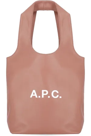 A.P.C. Tassen, Dames, Roze, ONE Size, Roze Synthetisch Leren Winkelmand