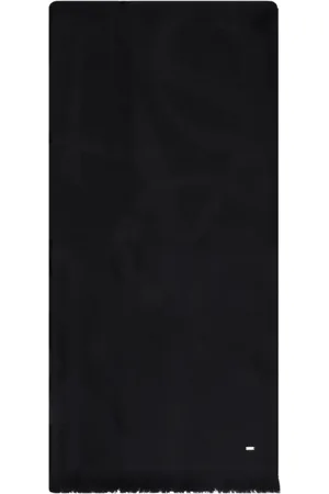 Saint Laurent Accessoires, Dames, Zwart, ONE Size, Wol, Zwarte YSL Sjaal