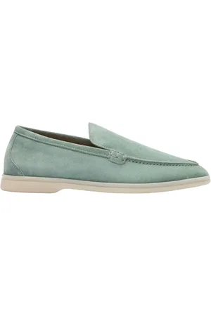 Scarosso Schoenen, Heren, Blauw, 41 EU, Leer, Ludovico Loafers