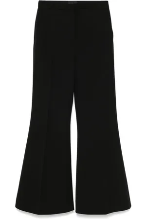 Givenchy Broeken, Dames, Zwart, M, Zwarte Broek met Verborgen Sluiting